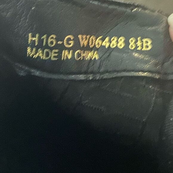 Cole Haan Landsman Wm’s Sz 8.5B Black Pebble Leather Goring Ankle Bootie Boots - Picture 7 of 7